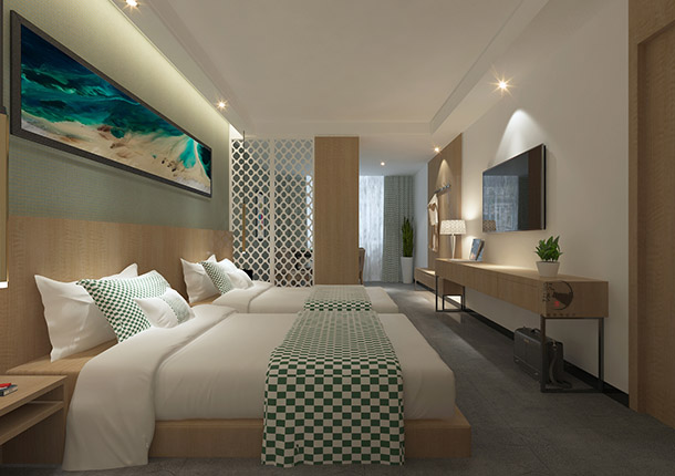 石嘴山希顿酒店设计|让客房具有延伸性同时带来的空间的流动性